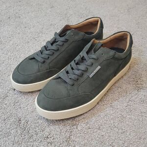 Ted Baker Men's Hampstead Lace Up Nubuck Sneakers Olive Size 12